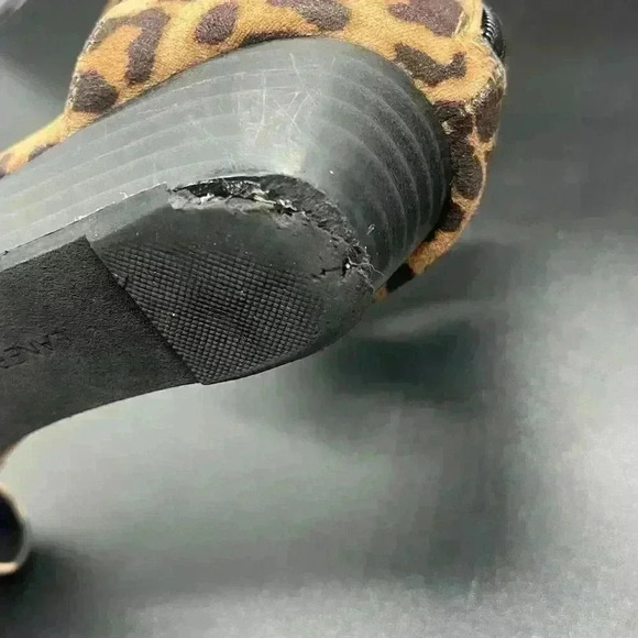 Lane Bryant leopard print ankle strap sandals womens 8 - Picture 7 of 8